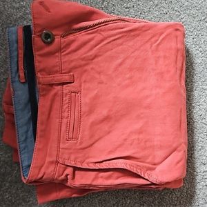 LL BEAN red khakis 30/29